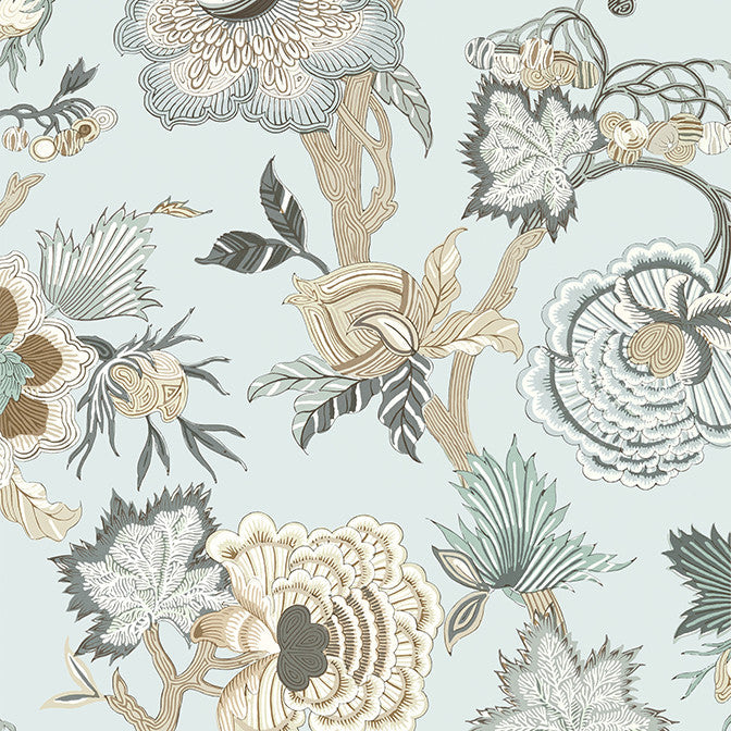 Indienne Jacobean Robin's Egg T36420 by Thibaut Wallpaper Thibaut Wallpaper Indienne Jacobean Robin's Egg T36420Wallpaper Indienne Non Woven Wallpaper UNITED STATES </p><p>Repeat: V: 48.5 27 - Fabric Carolina -