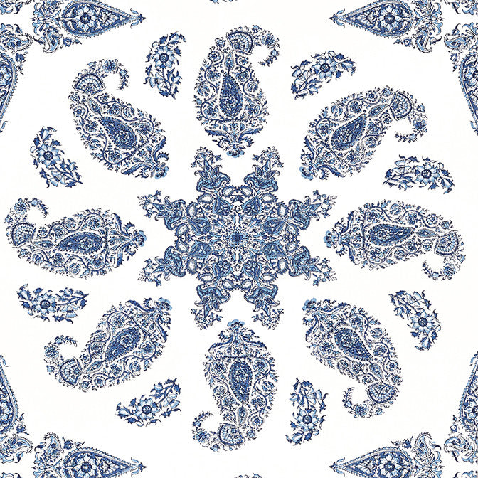 East India Blue and White T36429 by Thibaut Wallpaper Thibaut Wallpaper East India Blue and White T36429Wallpaper Indienne Non Woven Wallpaper UNITED STATES </p><p>Repeat: V: 25.25 27 - Fabric Carolina -