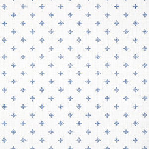 Thibaut Wallpaper Bethany Navy on White T36451