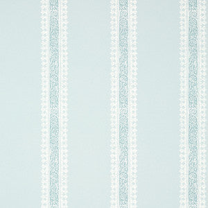 Thibaut Wallpaper Cambridge Stripe Robin's Egg T36468