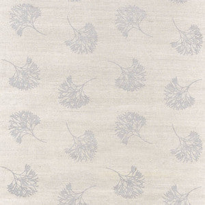 Thibaut Wallpaper Andros Metallic Silver on Taupe T3680