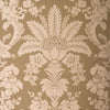 Thibaut Wallpaper ADDISON DAMASK - Metallic on Taupe