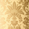 Thibaut Wallpaper ADDISON DAMASK - Metallic on Straw