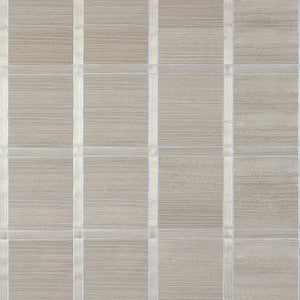 Thibaut Wallpaper Wood Panel Taupe and Metallic Silver T41003