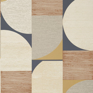 Thibaut Wallpaper Saturn Metallic Copper and Black T41027