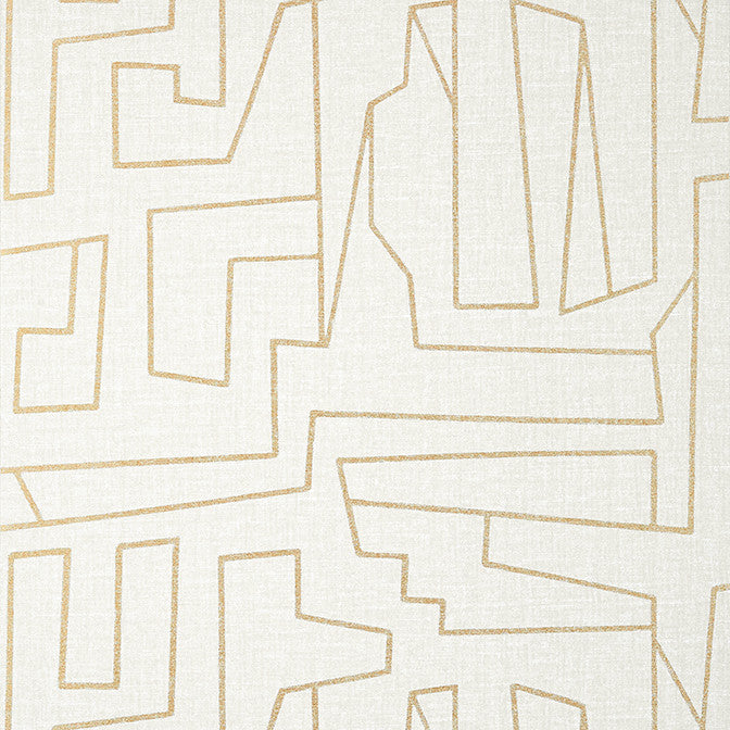 Matrix Metallic Gold on Beige T41029 by Thibaut Wallpaper Thibaut Wallpaper Matrix Metallic Gold on Beige T41029Wallpaper Modern Resource 4 Non Woven Wallpaper UNITED STATES </p><p>Repeat: V: 25.25 27 - Fabric Carolina -