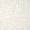 Thibaut Wallpaper Matrix Metallic Gold on Beige T41029