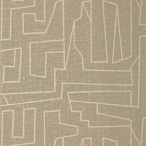 Thibaut Wallpaper Matrix Metallic Gold and Grey T41034