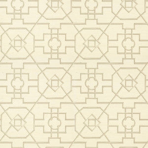 Thibaut Wallpaper East Gate Cream and Grey T41153