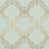 Thibaut Wallpaper MIRABEAU - Metallic on Aqua