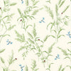 Thibaut Wallpaper SUMMERTIME - Green on White