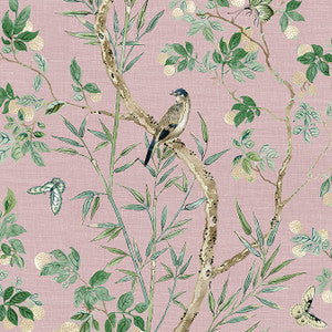 Thibaut Wallpaper Claire Lavender T42011