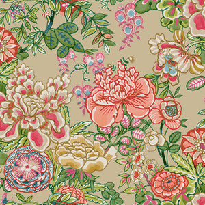 Thibaut Wallpaper Peony Garden Beige T42019