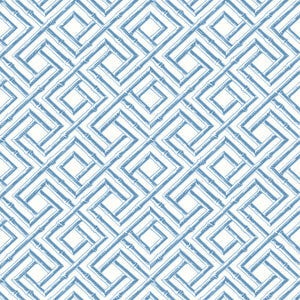 Thibaut Wallpaper French Lattice Blue T42048