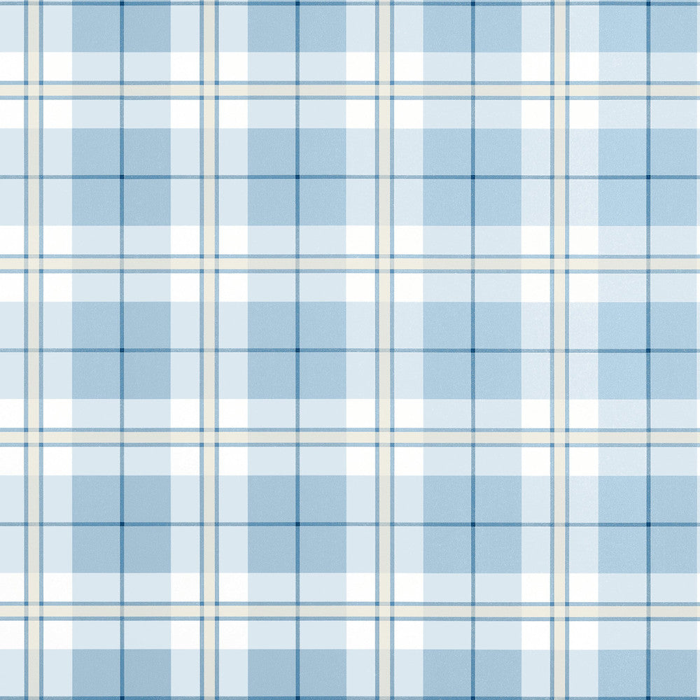 Douglas Plaid Light Blue T44075 by Thibaut Wallpaper Thibaut Wallpaper Douglas Plaid Light Blue T44075Wallpaper STRIPES & CHECKS RESOURCE Non Woven Wallpaper U.S.A </p><p>Repeat: H: , V: 6.75   (17.14  cm) 27  in  (68.58  cm) - Fabric Carolina -