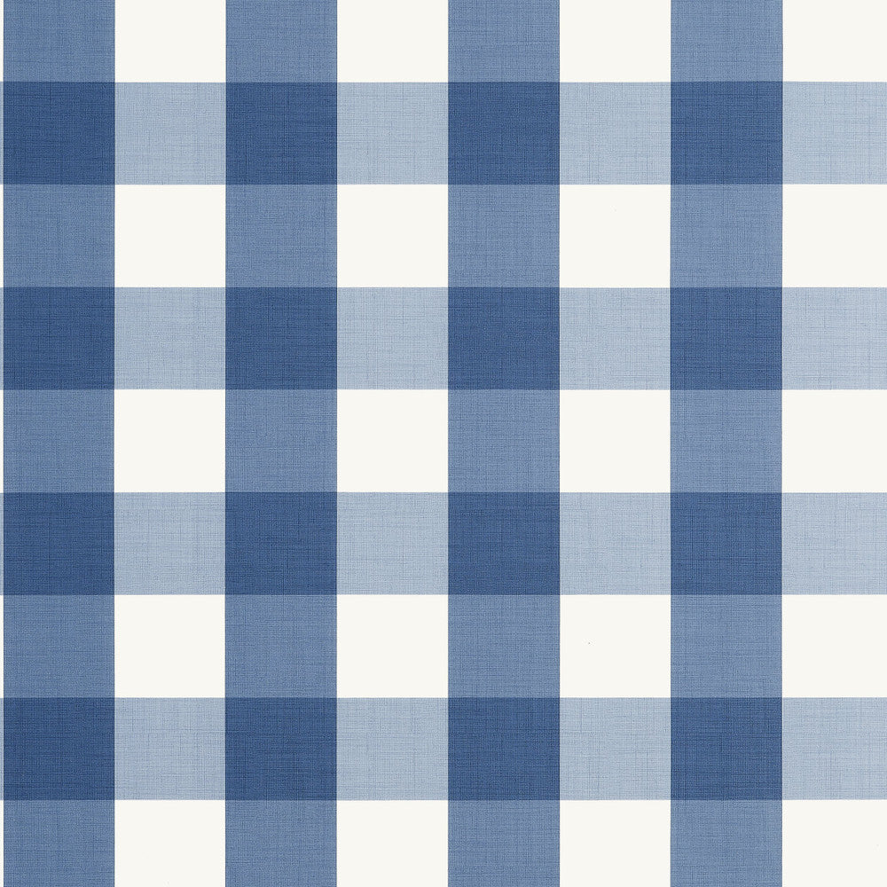 Buffalo Check Navy T44077 by Thibaut Wallpaper Thibaut Wallpaper Buffalo Check Navy T44077Wallpaper STRIPES & CHECKS RESOURCE Non-Woven Vinyl Wallpaper U.S.A </p><p>Repeat: H: , V: 6.25   (15.88  cm) 27  in  (68.58  cm) - Fabric Carolina -