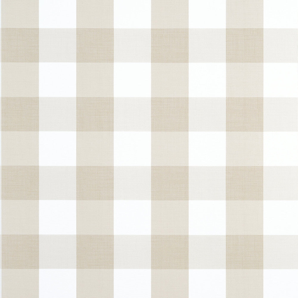 Buffalo Check Beige T44079 by Thibaut Wallpaper Thibaut Wallpaper Buffalo Check Beige T44079Wallpaper STRIPES & CHECKS RESOURCE Non-Woven Vinyl Wallpaper U.S.A </p><p>Repeat: H: , V: 6.25   (15.88  cm) 27  in  (68.58  cm) - Fabric Carolina -
