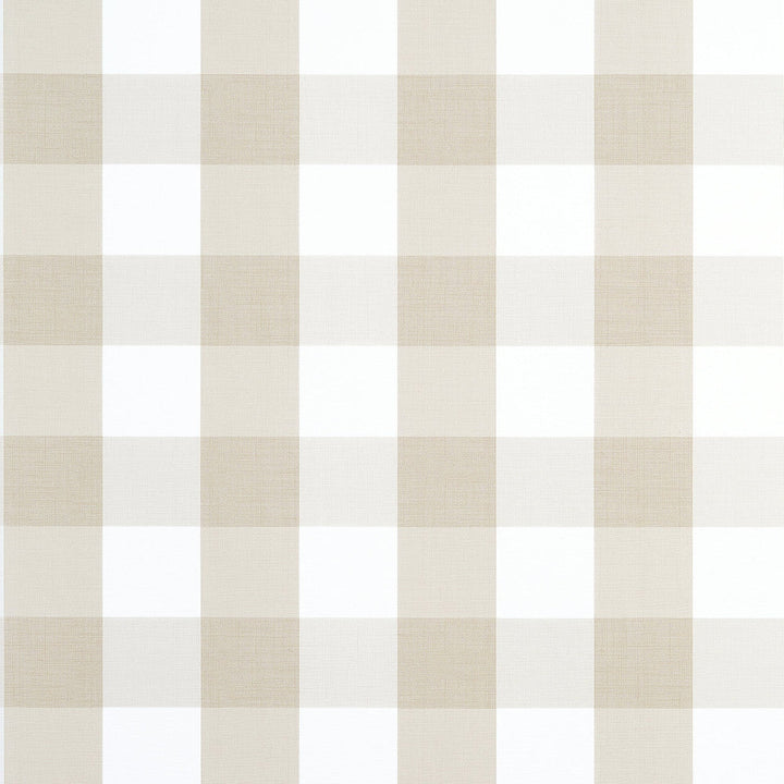 Buffalo Check Beige T44079 by Thibaut Wallpaper Thibaut Wallpaper Buffalo Check Beige T44079Wallpaper STRIPES & CHECKS RESOURCE Non-Woven Vinyl Wallpaper U.S.A </p><p>Repeat: H: , V: 6.25   (15.88  cm) 27  in  (68.58  cm) - Fabric Carolina -