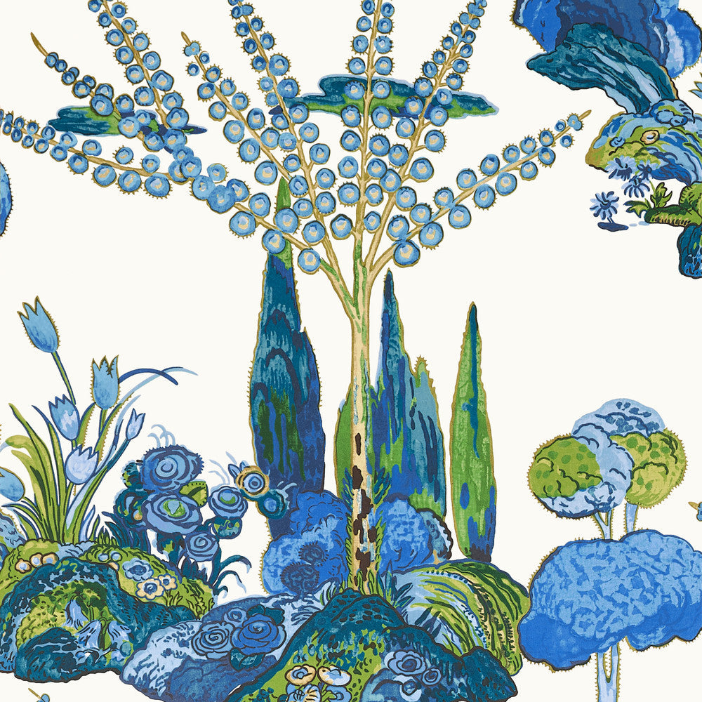 Orleans Blue and Green T45028 by Thibaut Wallpaper Thibaut Wallpaper Orleans Blue and Green T45028Wallpaper WANDERLUST Non Woven Wallpaper U.S.A </p><p>Repeat: H: , V: 30   (76.20  cm) 27  in  (68.58  cm) - Fabric Carolina -