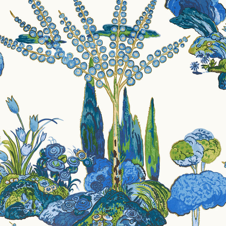 Orleans Blue and Green T45028 by Thibaut Wallpaper Thibaut Wallpaper Orleans Blue and Green T45028Wallpaper WANDERLUST Non Woven Wallpaper U.S.A </p><p>Repeat: H: , V: 30   (76.20  cm) 27  in  (68.58  cm) - Fabric Carolina -