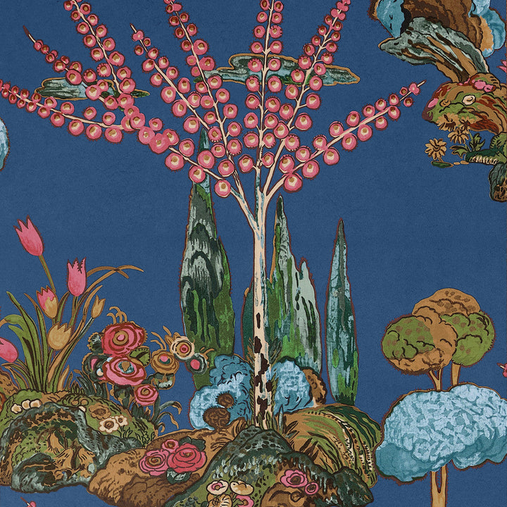 Orleans Navy T45031 by Thibaut Wallpaper Thibaut Wallpaper Orleans Navy T45031Wallpaper WANDERLUST Non Woven Wallpaper U.S.A </p><p>Repeat: H: , V: 30   (76.20  cm) 27  in  (68.58  cm) - Fabric Carolina -