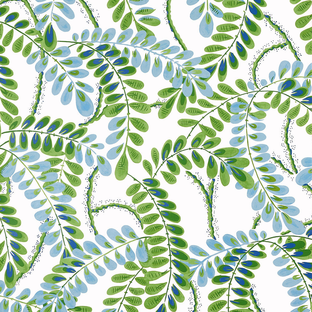 Augusta Blue and Green T45038 by Thibaut Wallpaper Thibaut Wallpaper Augusta Blue and Green T45038Wallpaper WANDERLUST Non Woven Wallpaper U.S.A </p><p>Repeat: H: , V: 38   (96.52  cm) 27  in  (68.58  cm) - Fabric Carolina -