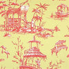 Thibaut Wallpaper MERIDIAN - Pink on Green