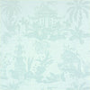 Thibaut Wallpaper TEA HOUSE DAMASK - Light Blue