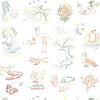 Thibaut Wallpaper FESTIVA - White