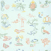 Thibaut Wallpaper FESTIVA - Blue