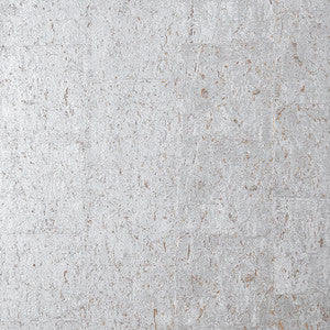 Thibaut Wallpaper Cork Metallic Silver T7047