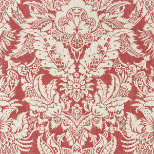 Thibaut Wallpaper Chardonnet Damask Red T72584