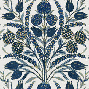 Thibaut Wallpaper Corneila Navy T72603
