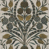 Thibaut Wallpaper Corneila Grey and Gold T72604