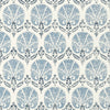 Thibaut Wallpaper Turkish Damask Blue and White T72611