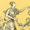 Thibaut Wallpaper BILTMORE - Black on Yellow