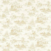 Thibaut Wallpaper PETITE TOILE - Beige on White