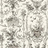 Thibaut Wallpaper ROCKWOOD TOILE - Black on Beige