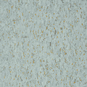 Thibaut Wallpaper Montado Cork Aqua on Metallic Gold T75107