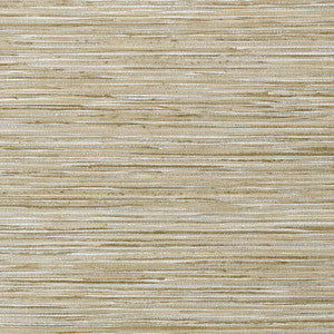 Thibaut Wallpaper Jindo Grass Neutral on Metallic Silver T75114