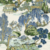 Thibaut Wallpaper Asian Scenic Blue and Green T75462