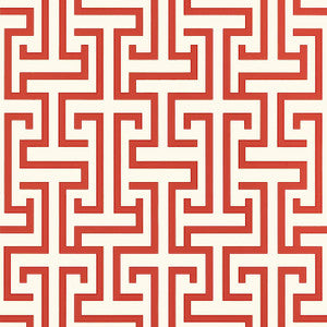 Thibaut Wallpaper Ming Trail Red T75473