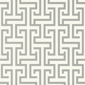 Thibaut Wallpaper Ming Trail Grey T75475