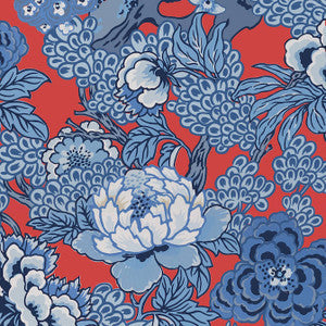 Thibaut Wallpaper Honshu Red and Blue T75489