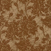 Thibaut Wallpaper MUMS - Brown on Metallic