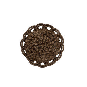 Brunschwig & Fils Trim Coeur Rosette Tobacco