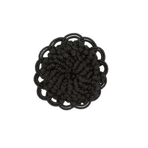 Brunschwig & Fils Trim Coeur Rosette Black