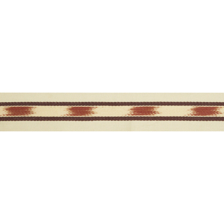 Le Ikat Tape Red by Brunschwig & Fils Trim Brunschwig & Fils Trim Le Ikat Tape RedTrim LES ENSEMBLIERS COTTON - 100% India </p><p>Repeat: H: 2, V: 3.25 2 - Fabric Carolina -