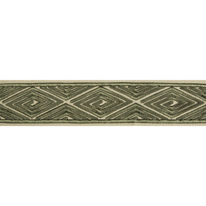 Labyrinthe Tape Green by Brunschwig & Fils Trim Brunschwig & Fils Trim Labyrinthe Tape GreenTrim LES ENSEMBLIERS RAYON - 100% India </p><p>Repeat: H: 2, V: 3.25 2 - Fabric Carolina -