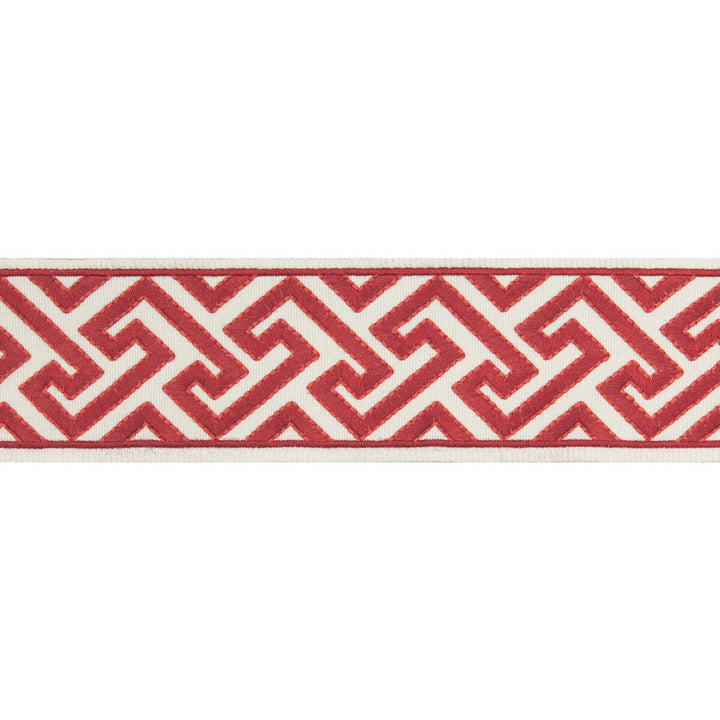 Sanchi Tape Red by Brunschwig & Fils Trim Brunschwig & Fils Trim Sanchi Tape RedTrim TREILLIS PASSEMENTERIE POLYESTER - 100% India </p><p>Repeat: H: 2.37, V: 1.77 2.37 - Fabric Carolina -